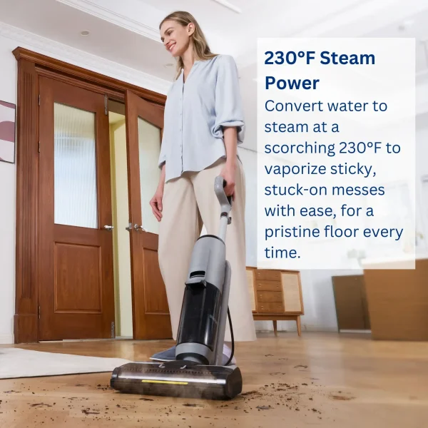 GO H2O Steam Floor Washer   Gray - Image 4