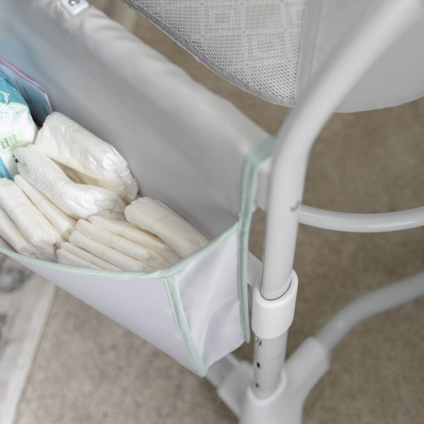 Ingenuity Dream   Grow Bedside Baby Bassinet 2-Mode Crib 0-12 Months, Adjustable Height   Tesse (Green) - Image 10