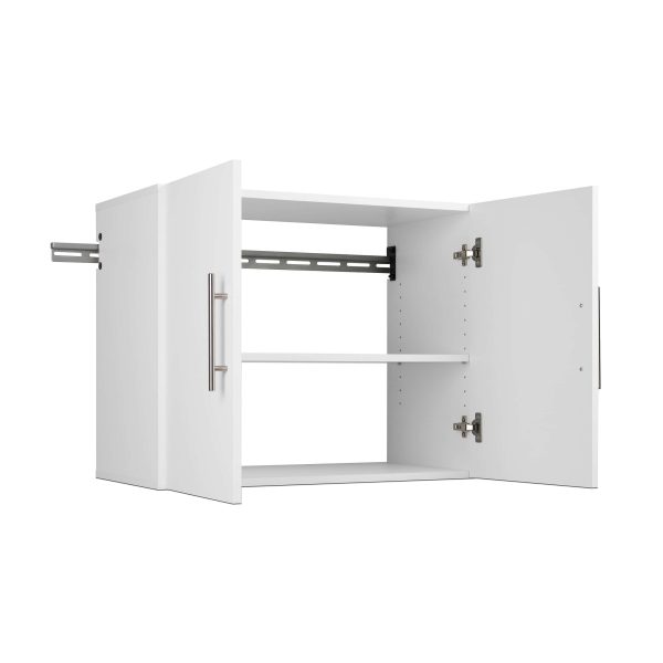 HangUps 30-in W x 72-in H Wood Composite White Wall-mount Utility Storage Cabinet - Image 7