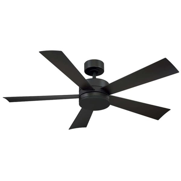 Modern Forms Wynd 52-in Bronze Integrated LED Indoor/Outdoor Smart Ceiling Fan with Light and Remote (5-Blade) - Image 3