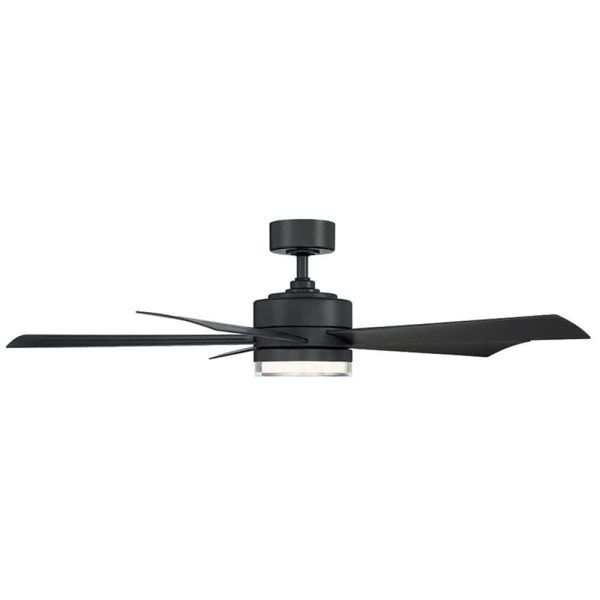 Modern Forms Wynd 52-in Bronze Integrated LED Indoor/Outdoor Smart Ceiling Fan with Light and Remote (5-Blade) - Image 4