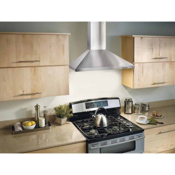 Broan 30-in 390-CFM Convertible Stainless Steel Wall-Mounted Range Hood - Image 7