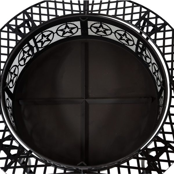 Decor RCM-LG427S 40-in W Black Steel Wood-Burning Fire Pit - Image 7