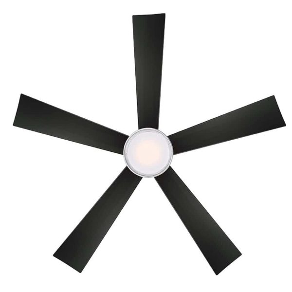 Modern Forms Wynd 52-in Bronze Integrated LED Indoor/Outdoor Smart Ceiling Fan with Light and Remote (5-Blade) - Image 5