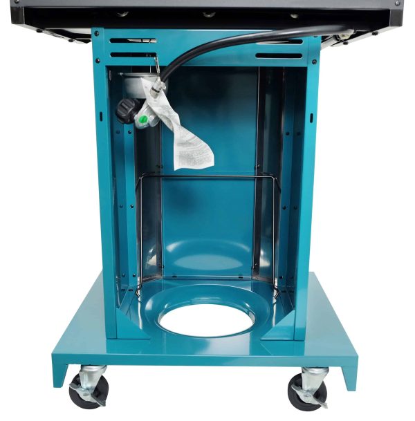 Teal 3-Burner Liquid Propane Gas Grill - Image 3