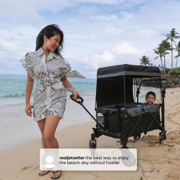 Little Folks by Delta Children City Wagon Cruiser Stroller, Black - Image 9