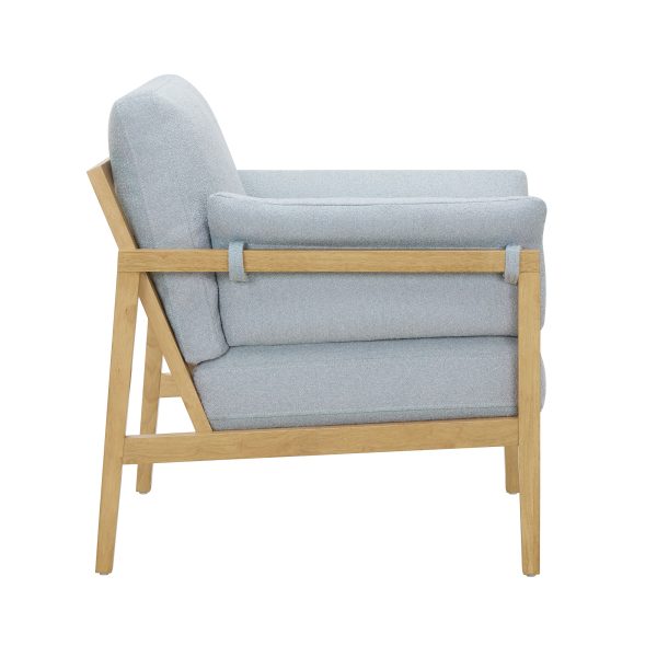 Beautiful Wrap Me Up Accent Chair With Removable Cushions by Drew, Cornflower Blue - Image 5