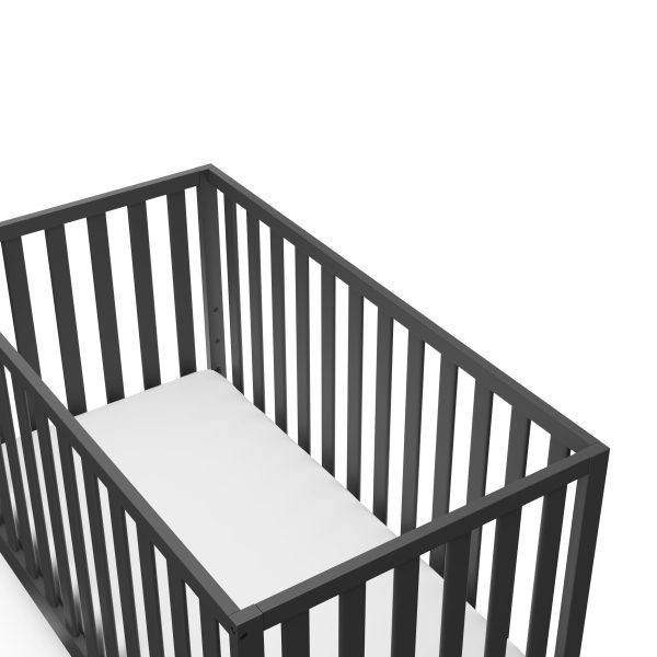 Storkcraft Sunset 4 in 1 Convertible Baby Crib, Gray - Image 3
