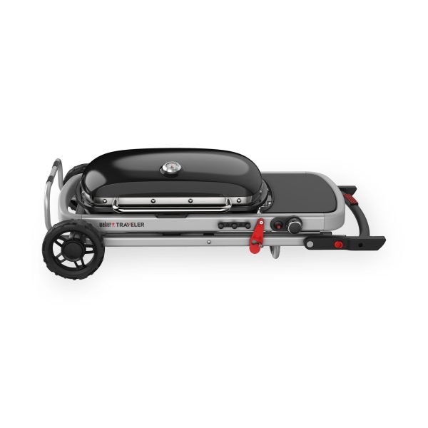 Traveler Portable Propane Gas Grill, Black - Image 2