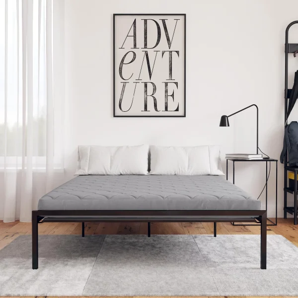 DHP Value 6 Inch Thermobonded Polyester Filled Quilted Top Bunk Bed Mattress, Full, Gray - Image 7