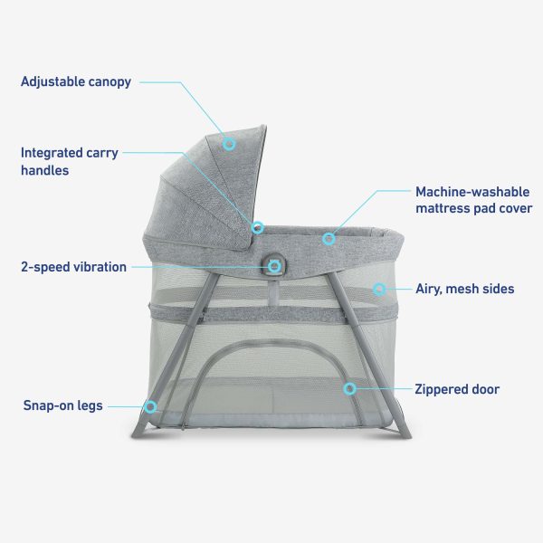 Graco DreamMore 3-in-1 Portable Bassinet and Travel Crib   Beau - Image 2