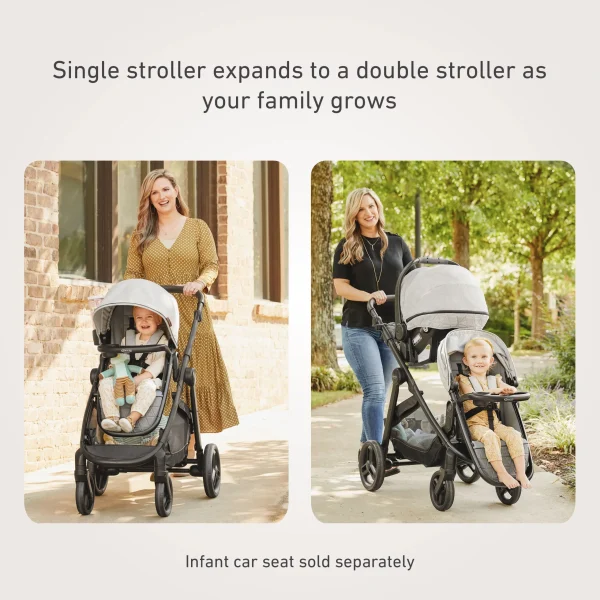 Graco Premier Modes Nest2Grow 4-in-1 Stroller, Midtown Collection   Midtown - Image 6
