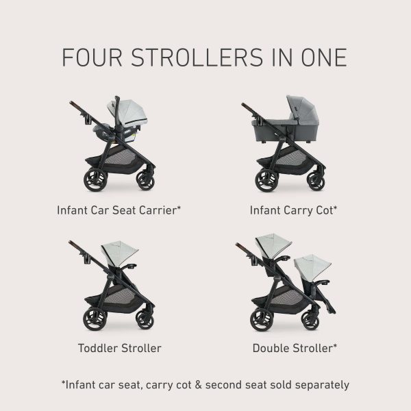 Graco Premier Modes Nest2Grow 4-in-1 Stroller, Midtown Collection   Midtown - Image 5