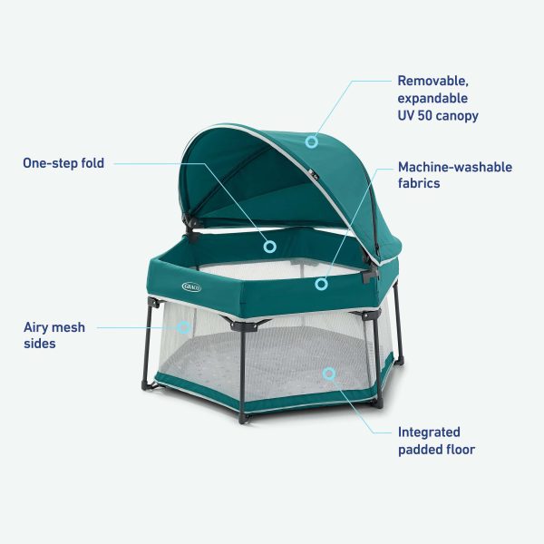 Graco Travel Lite Portable Bassinet   Brixton - Image 2