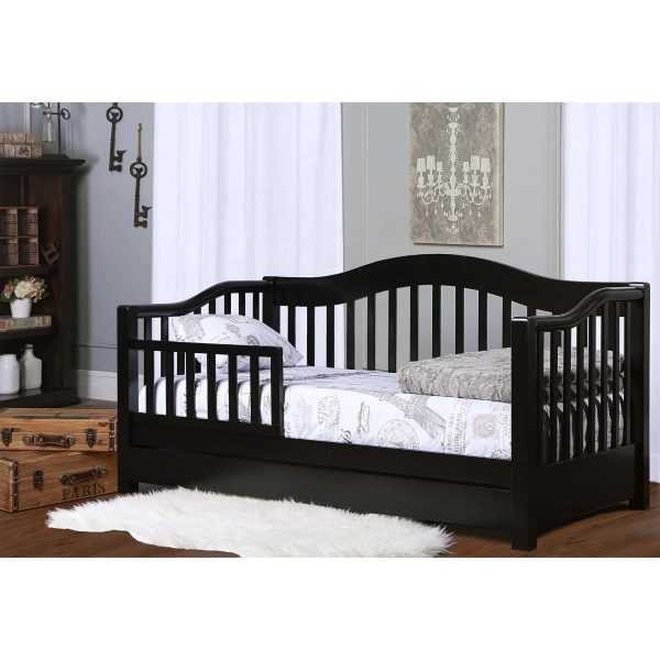 Dream on Me Toddler Day Bed with Storage, Black - Image 7