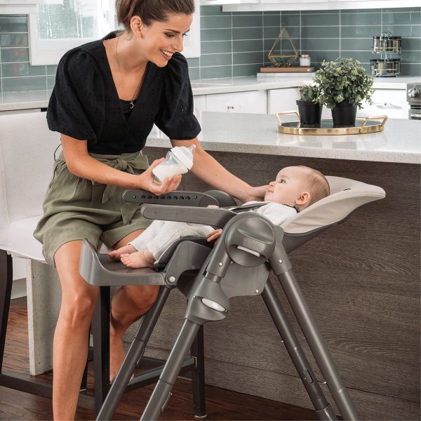 Chicco Polly Space-Saving Fold Easy Clean Highchair   Taupe (Beige) - Image 3