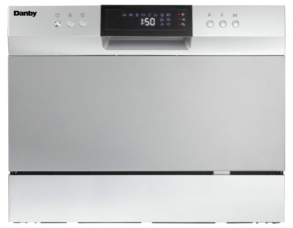 Danby 6 Place Setting Countertop Dishwasher in Silver - Image 5