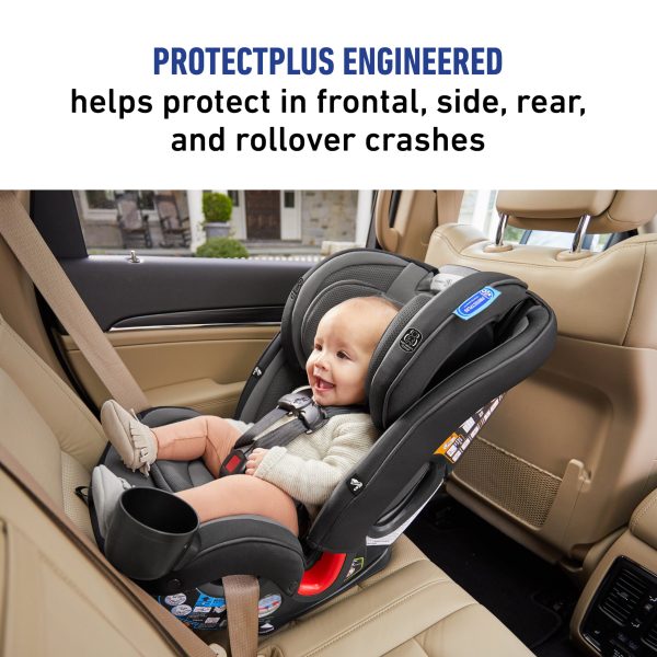 Graco True3Fit LX 3-in-1 Car Seat, Fits 3 Car Seats Across, Bates - Image 5