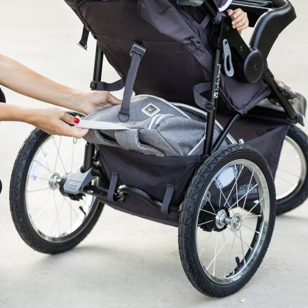 Baby Trend Xcel-R8 PLUS Jogging Stroller, Liberty Grey - Image 10