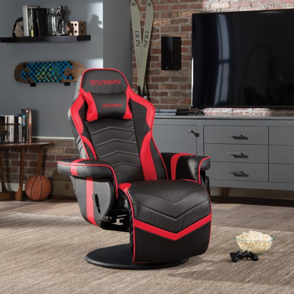 RESPAWN 900 Gaming Recliner   Reclining Gaming Chair with Footrest, Gaming Chair Recliner, Red - Image 6