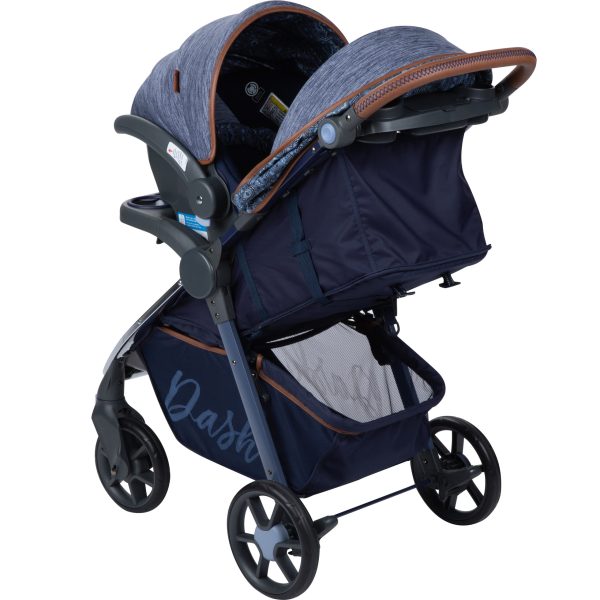 Monbebe Dash Travel System Stroller and Infant Car Seat, Boho - Image 9