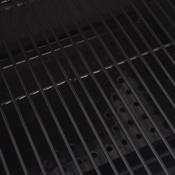 BBQ Charcoal Smoker with Bottom Shelf Black - Image 5