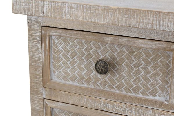Parisloft 26.125-in W x 30.25-in H Wood Composite Brown with Whitewashed Freestanding Utility Storage Cabinet - Image 4