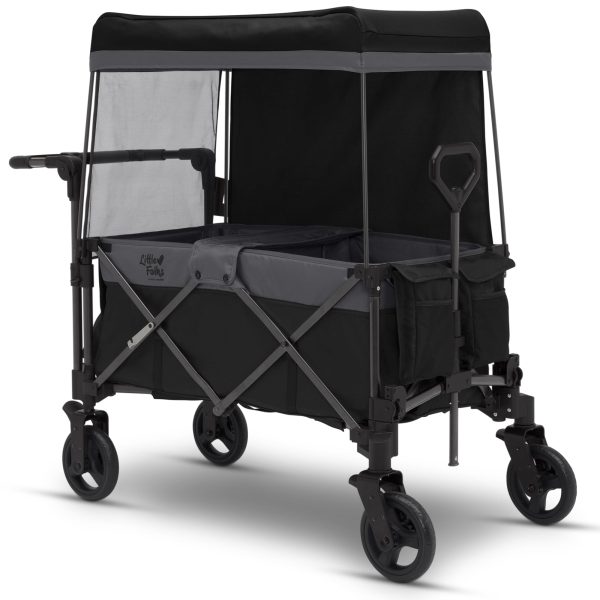 Little Folks by Delta Children City Wagon Cruiser Stroller, Black - Image 12