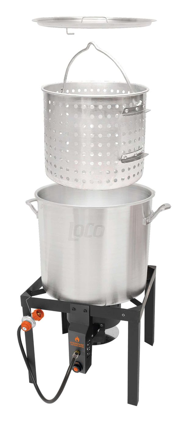 LoCo COOKERS Loco 80Qt kit 1-Burner Propane 20-lb Cylinder Electronic Stainless Steel Jet Cooker - Image 3