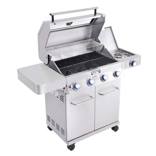Clearview Stainless Steel 4-Burner Liquid Propane and Natural Gas Grill with 1 Side Burner - Image 7