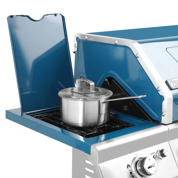 Blue 6-Burner Liquid Propane Gas Grill with 1 Side Burner - Image 12