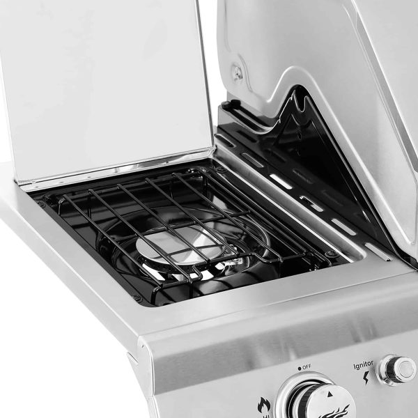 Stainless Steel 6-Burner Liquid Propane Gas Grill with 1 Side Burner - Image 13