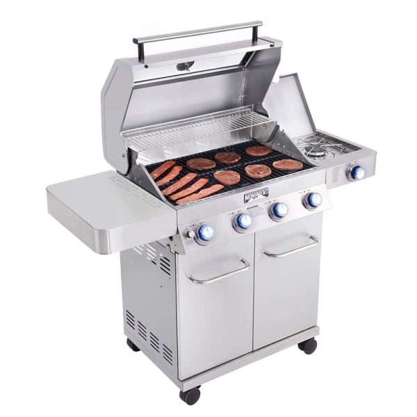Clearview Stainless Steel 4-Burner Liquid Propane and Natural Gas Grill with 1 Side Burner - Image 11