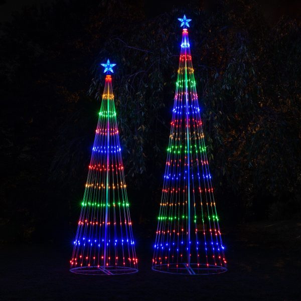 Kringle Traditions 144-in Christmas Tree Yard Decoration with Multicolor LED Lights - Image 3