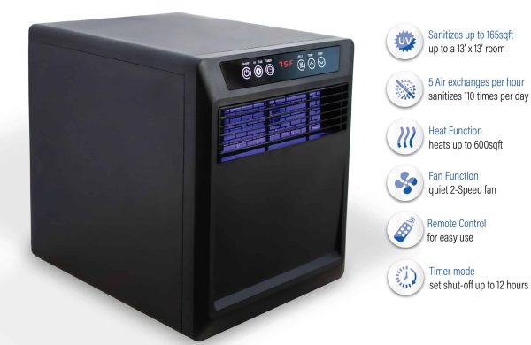 Hearth   Home Dynamics Up to 1500-Watt Mica Panel Cabinet Indoor Electric Space Heater with Thermostat and Remote Included - Image 2