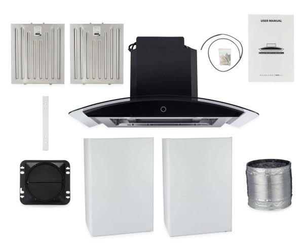 Hauslane Chef 30-in 450-CFM Convertible Stainless Steel Wall-Mounted Range Hood - Image 10