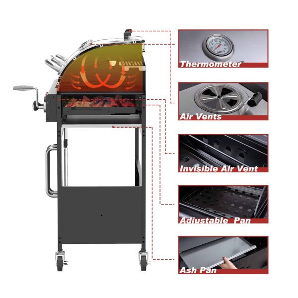 Black and Silverred Combo Grill - Image 5