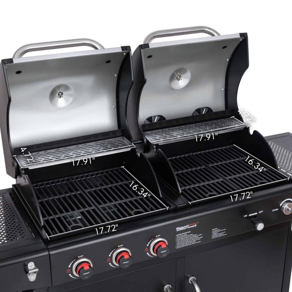 Black and Silverred Combo Grill - Image 7