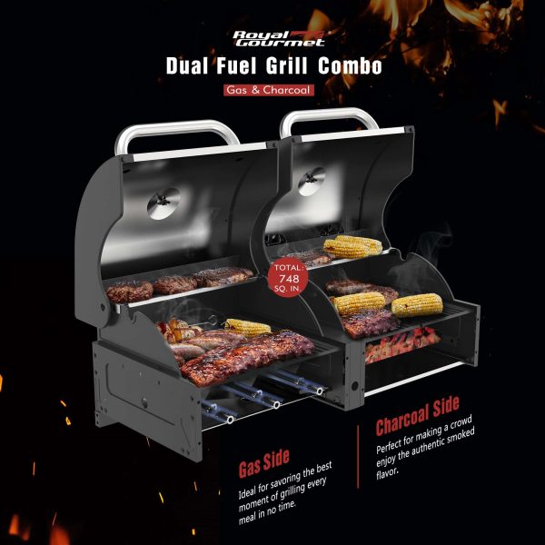 Black and Silverred Combo Grill - Image 3
