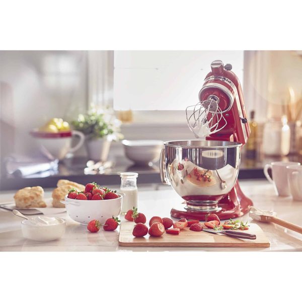 Artisan Series 5-Quart 10-Speed Empire Red Residential Stand Mixer - Image 3
