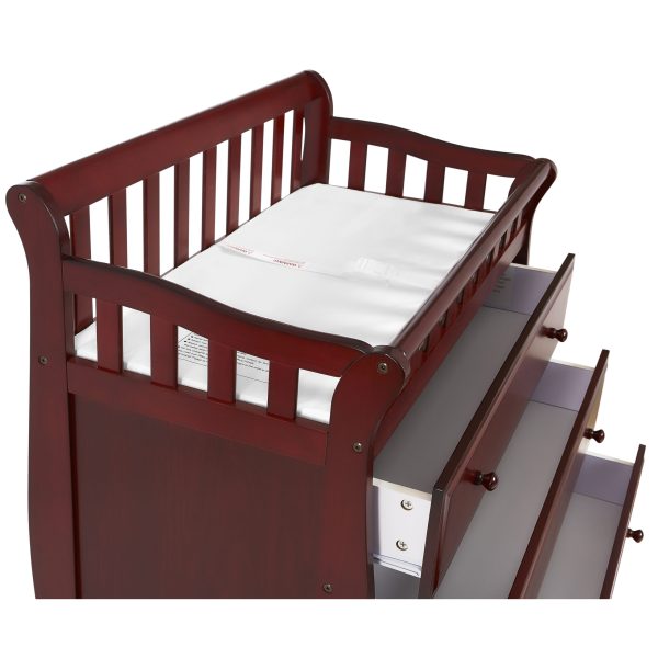 Dream On Me Marcus Changing Table And Dresser, Cherry - Image 12