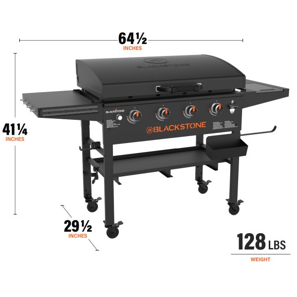Original 4-Burner 36” Propane Griddle with Hood and Omnivore Griddle Plate - Image 9