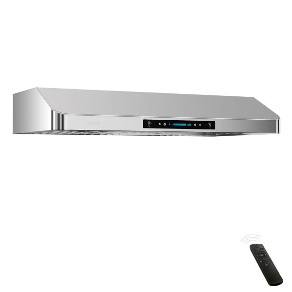 IKTCH 30 Inch Under Cabinet Range Hood with 900-CFM, 4 Speed Gesture Sensing   Touch Control Panel (IKC01-30)