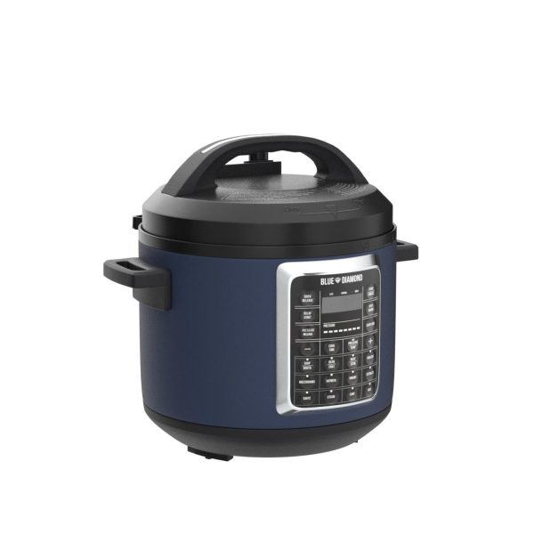Blue Diamond Ceramic Nonstick, 16-in-1 6QT Electric Pressure Cooker, Dishwasher Safe Pot, PFAS-Free, Blue - Image 7