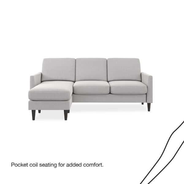 Mr. Kate Winston Reversible Sofa Sectional, Light Gray Linen - Image 4