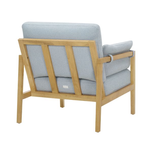 Beautiful Wrap Me Up Accent Chair With Removable Cushions by Drew, Cornflower Blue - Image 4