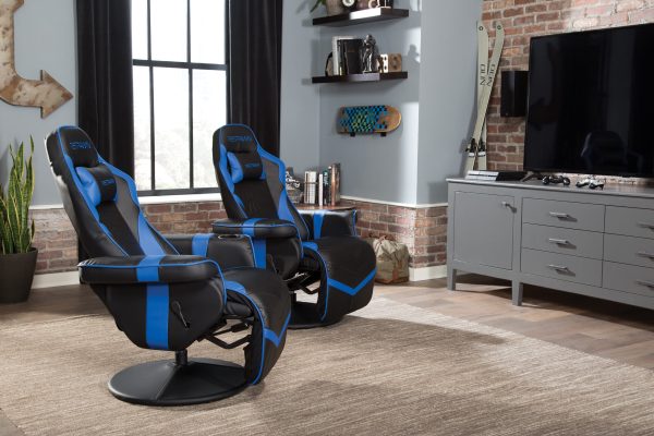 RESPAWN 900 Gaming Recliner   Reclining Gaming Chair with Footrest, Gaming Chair Recliner, Blue - Image 4