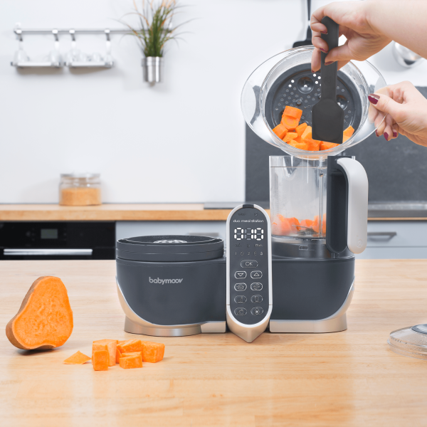 Babymoov Duo Meal Station: 6-in-1 Food Processor, Grey - Image 5