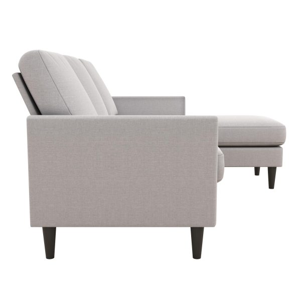 Mr. Kate Winston Reversible Sofa Sectional, Light Gray Linen - Image 11