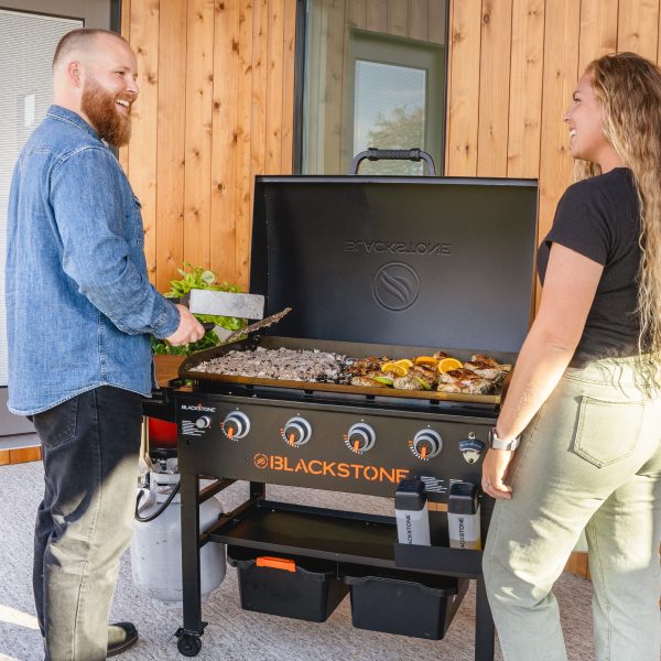Original 4-Burner 36” Propane Griddle with Hood and Omnivore Griddle Plate - Image 11